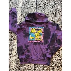 Youth Cartoon Network Ed, Edd & Eddy Tie-Dye Hooded Sweatshirt Size S‎